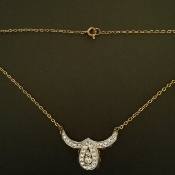 VINTAGE- Beautiful Bull necklace - Picture 2 of 7